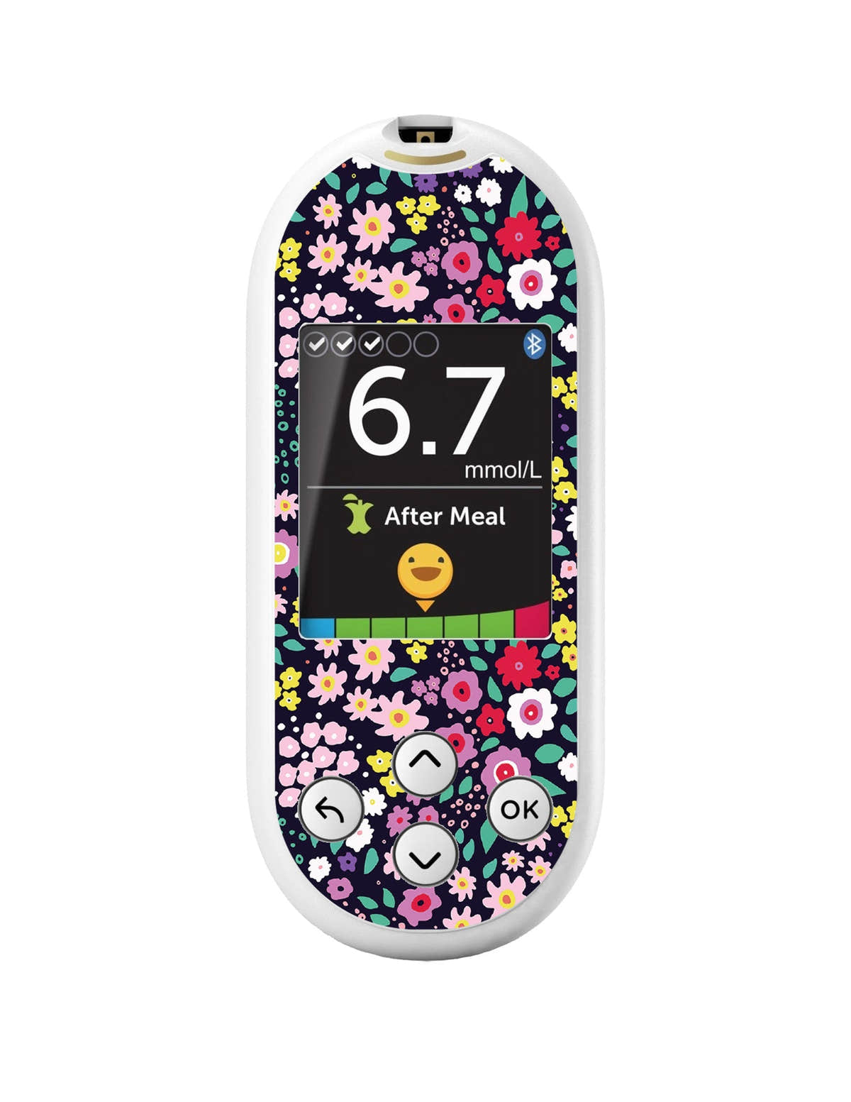 Tiny Flowers OneTouch Verio Reflect Glucometer