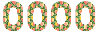 Tons Of Tulips Dexcom G6 Patch Tape - Pump Peelz