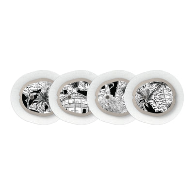 Tropical Sketch Sticker Designed for the DEXCOM G7 and Stelo Transmitter