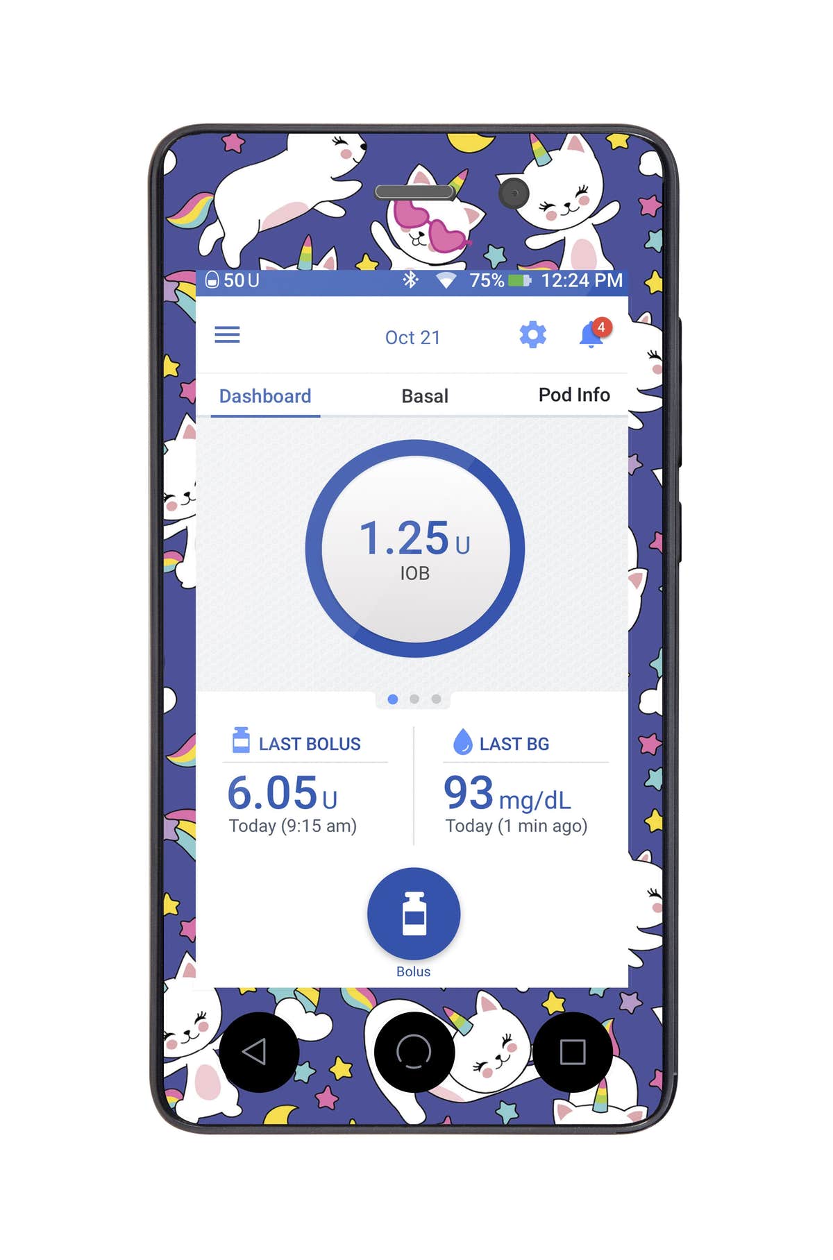 Unicorn Cats Sticker for Omnipod DASH® PDM – Pump Peelz