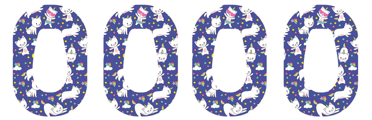 Unicorn Cats Dexcom G6 Patch Tape - Pump Peelz