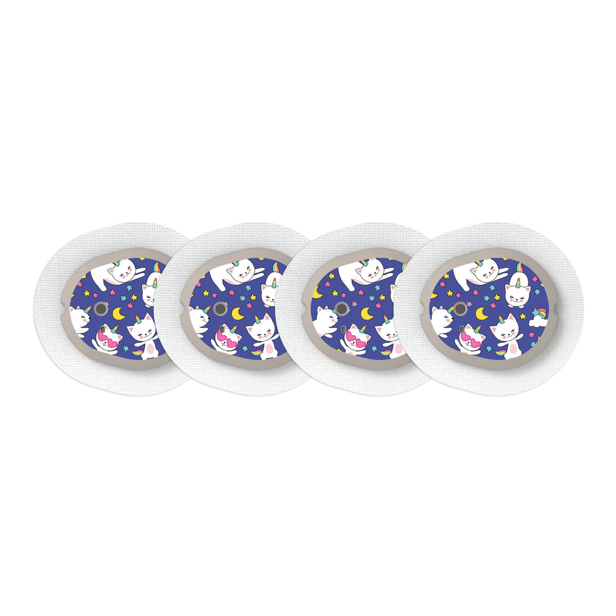 Unicorn Cats Sticker Designed for the DEXCOM G7 and Stelo Transmitter