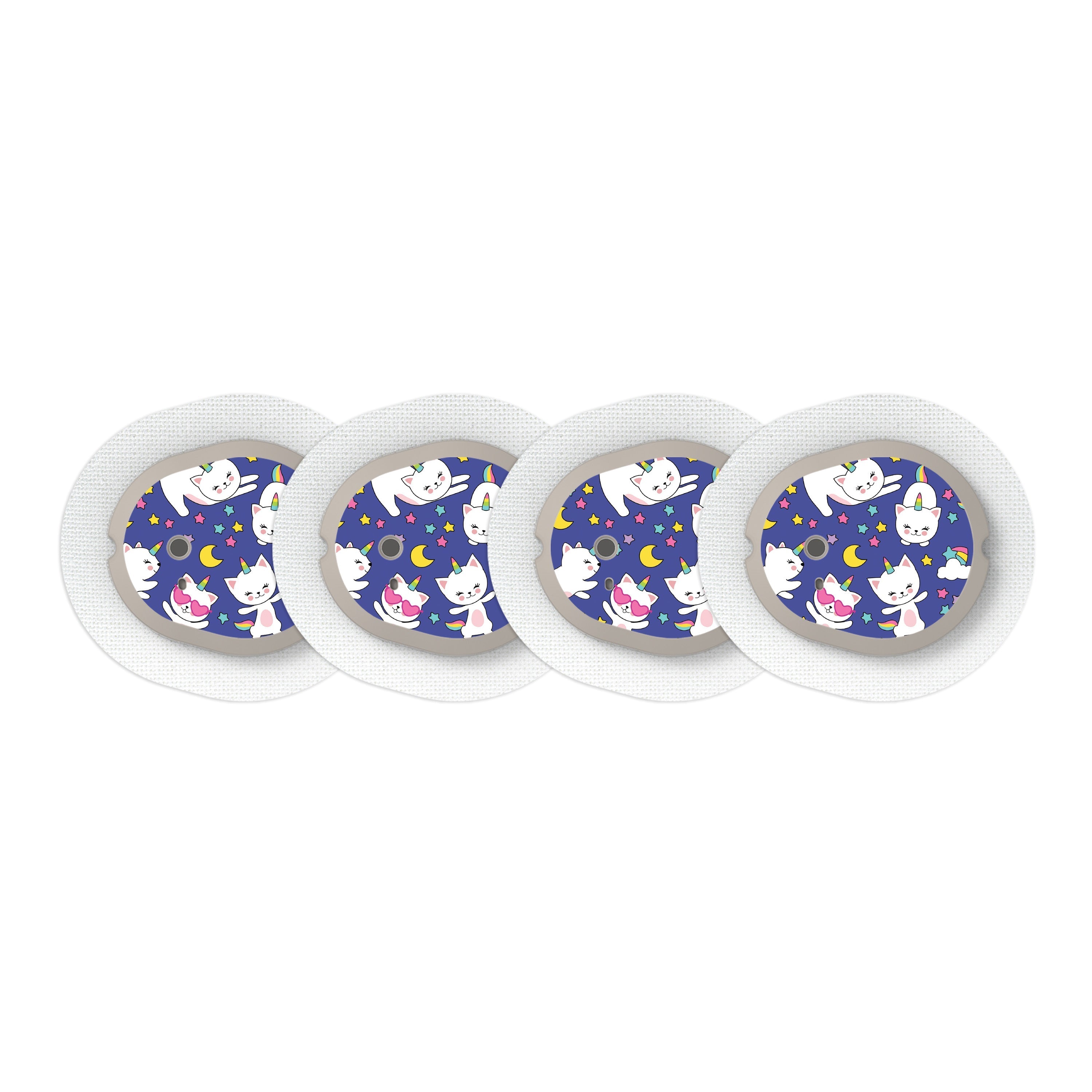 Unicorn Cats Sticker Designed for the DEXCOM G7 and Stelo Transmitter
