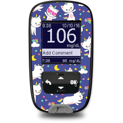 Unicorn Cats Sticker for the Accu-Chek Guide Glucometer