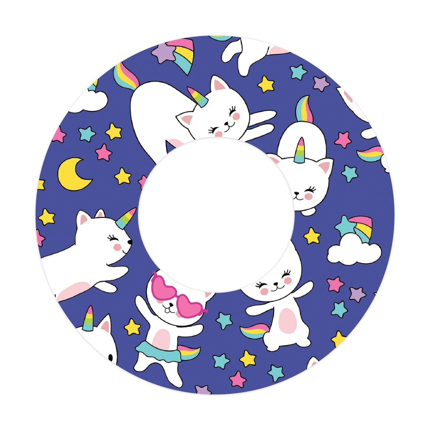 Unicorn Cats for Patch  Freestyle Libre and Universal Infusion Set Tape