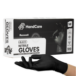 HandCare Black Nitrile Gloves - Exam Grade, Powder Free (4 Mil) - BOGO 20% OFF