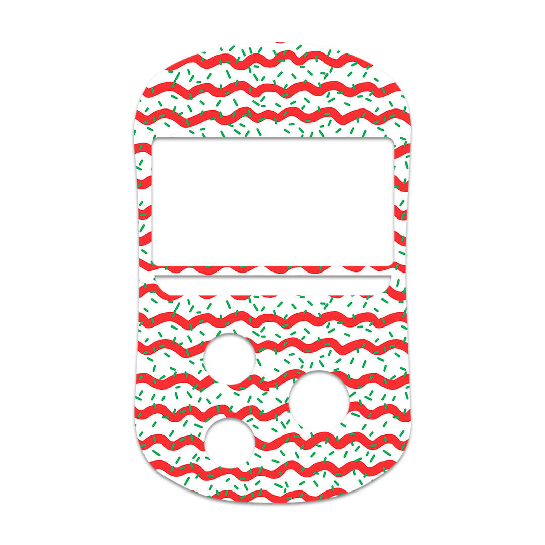 Christmas Icing OneTouch Verio Flex Glucometer Sticker - Pump Peelz