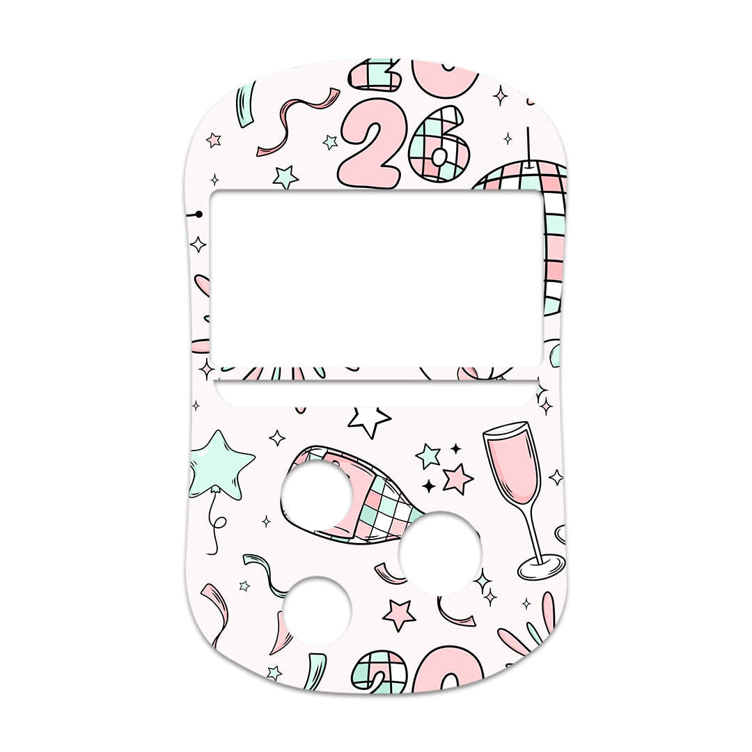 Cheers to '26 OneTouch Verio Flex Glucometer Sticker - Pump Peelz