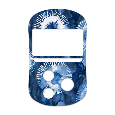 Monochrome Blue Tie Dye for OneTouch Verio Flex Glucometer