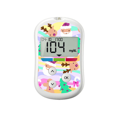 Christmas Pastel Sticker for OneTouch Verio Flex Glucometer