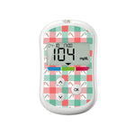 Peppermint Plaid OneTouch Verio Flex Glucometer Sticker - Pump Peelz
