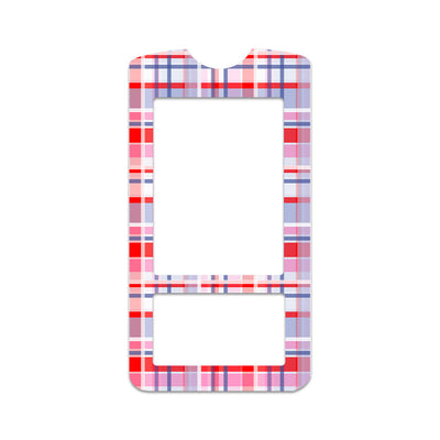 Party Plaid OneTouch Verio IQ Glucometer Sticker - Pump Peelz