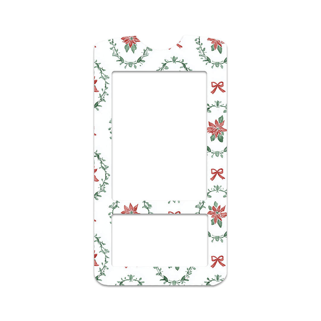 Poinsettia Parade OneTouch Verio IQ Glucometer Sticker - Pump Peelz