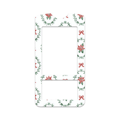 Poinsettia Parade OneTouch Verio IQ Glucometer Sticker - Pump Peelz