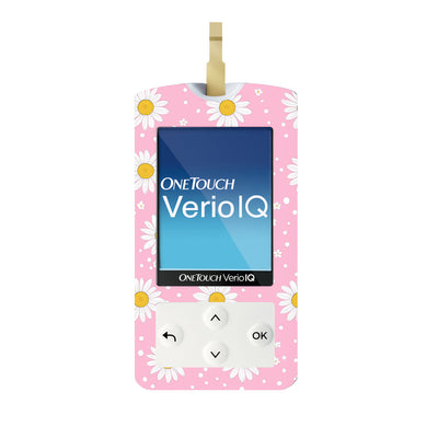 Spring Daisy OneTouch Verio IQ Glucometer Sticker - Pump Peelz