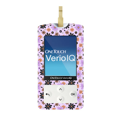 Batty Blooms OneTouch Verio IQ Glucometer Sticker - Pump Peelz