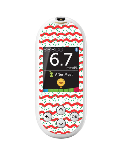 Christmas Icing OneTouch Verio Reflect Glucometer - Pump Peelz
