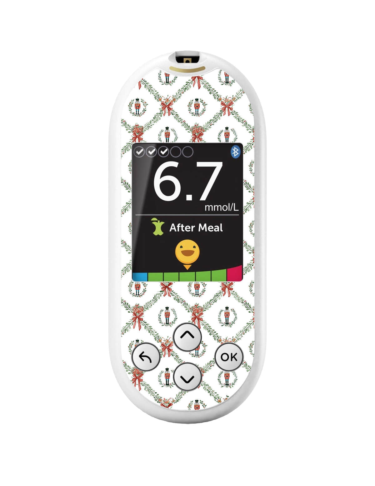 Nutcracker Noel OneTouch Verio Reflect Glucometer - Pump Peelz