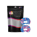 Watercolor Fireworks Medtronic Guardian Connect Patch Tape - Pump Peelz
