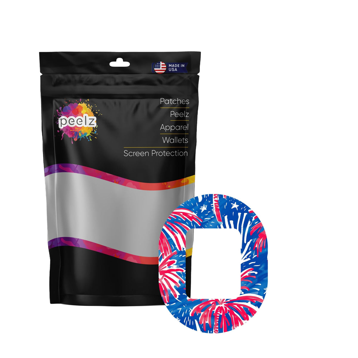 Watercolor Fireworks Tandem Mobi Patch Tape - Pump Peelz