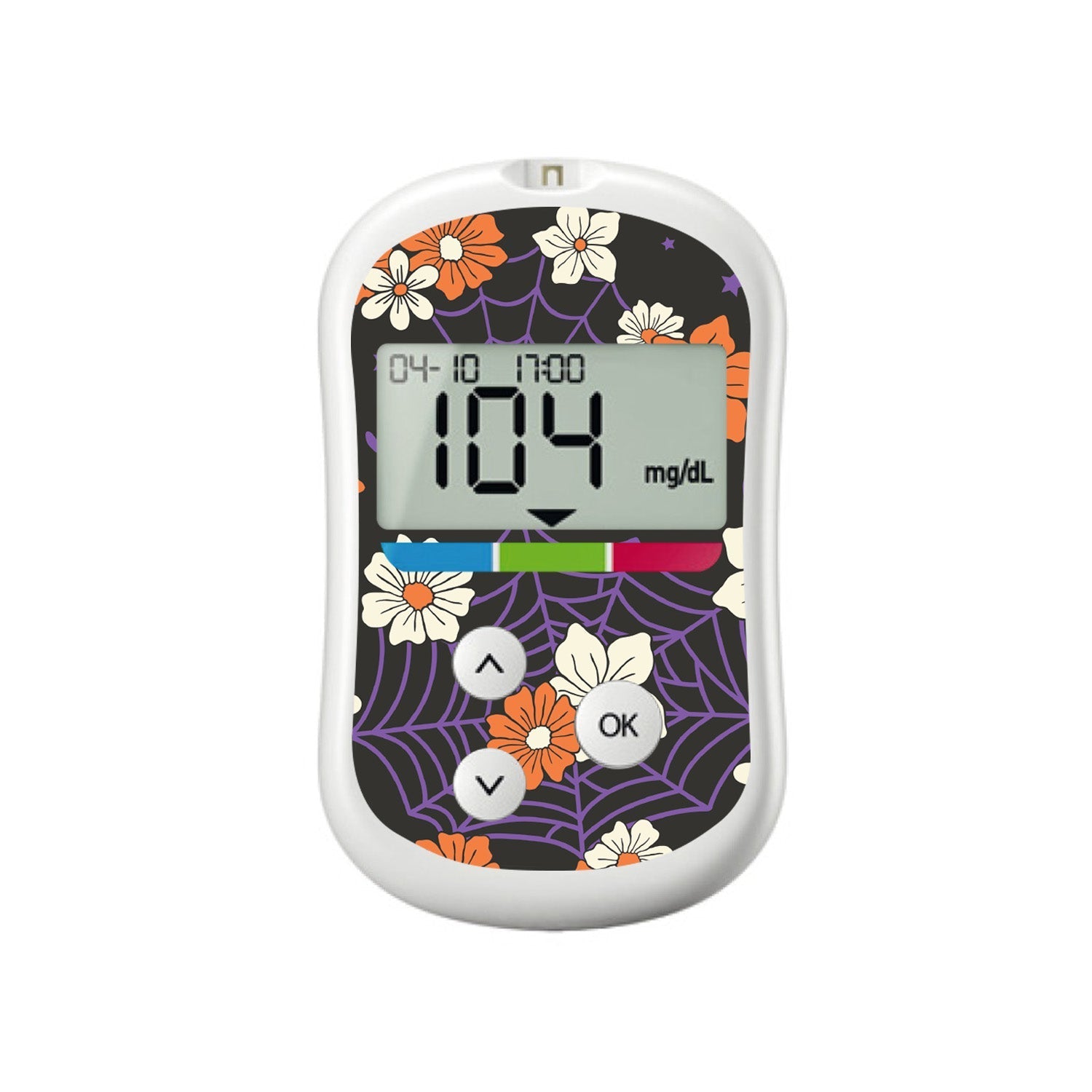 Webbed Flowers for OneTouch Verio Flex Glucometer