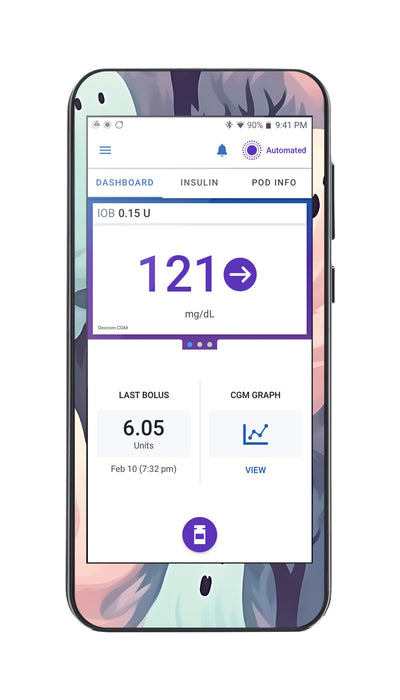 Wispy Ghosts Sticker for Omnipod® 5 Controller – Pump Peelz