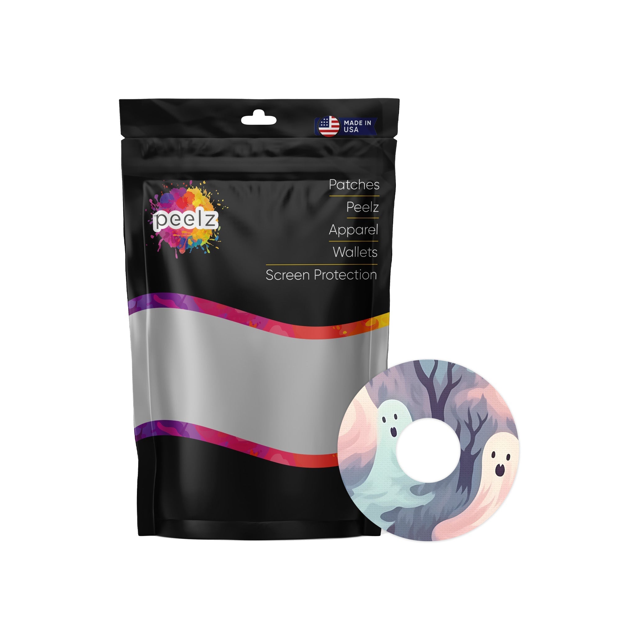 Wispy Ghosts Patch Tape Designed for the FreeStyle Libre 3 Plus & Lingo