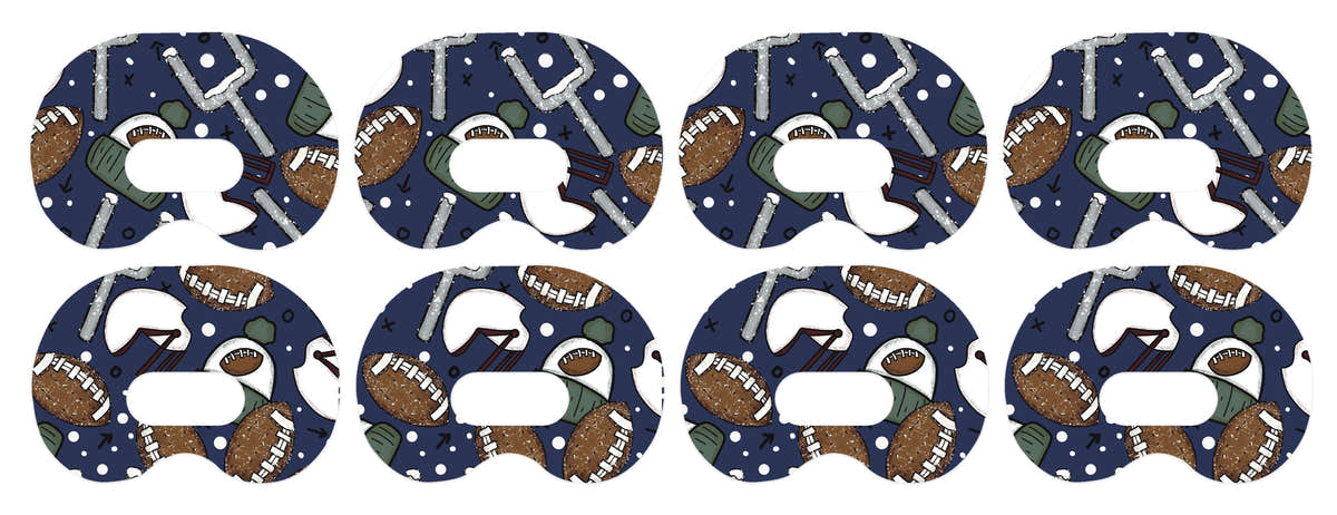 Winter Football Medtronic Guardian Connect Patch Tape - Pump Peelz