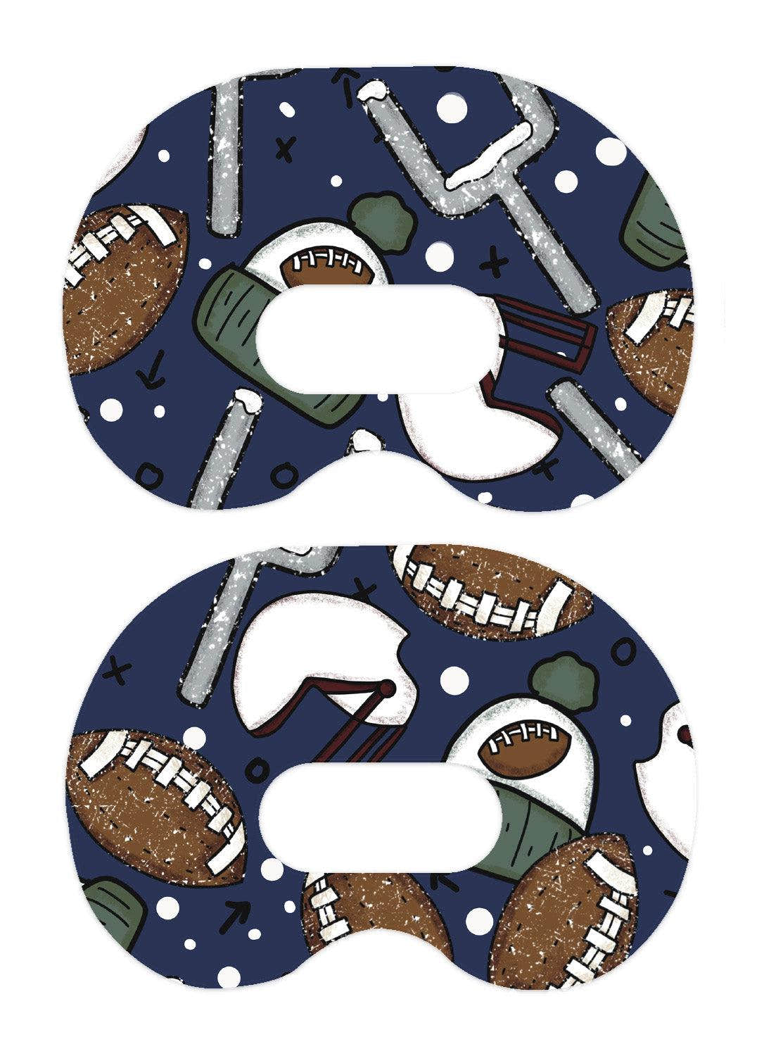 Winter Football Medtronic Guardian Connect Patch Tape - Pump Peelz