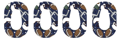 Winter Football Dexcom G6 Patch Tape - Pump Peelz