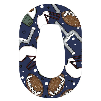 Winter Football Dexcom G6 Patch Tape - Pump Peelz