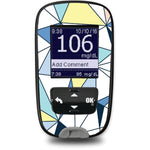 Winter Geometric Sticker for the Accu-Chek Guide Glucometer