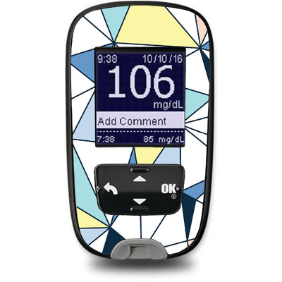 Winter Geometric Sticker for the Accu-Chek Guide Glucometer