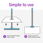 Wipex Earth-Friendly XL Wet Mop Wipes | Ultimate Plant-based Cloth Floor Cleaning Pads