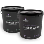 Wipex Natural Gym Wipes Starter Bundle | Dispenser Bucket with Refill | Plant-Based Wipes for Fitness Equipment