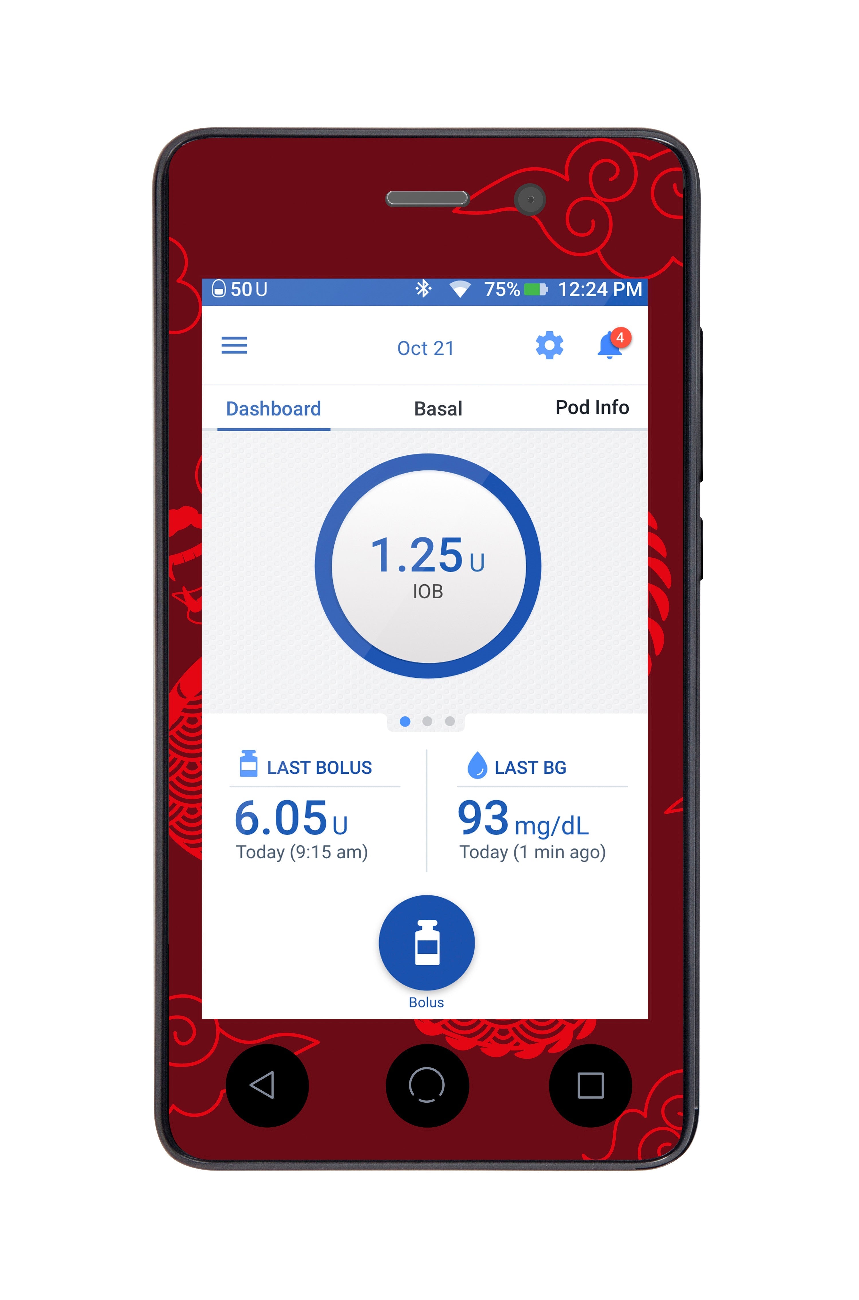 Year of the Dragon Sticker for Omnipod DASH® PDM – Pump Peelz