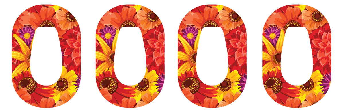 Zinnia Harvest Dexcom G6 Patch Tape - Pump Peelz