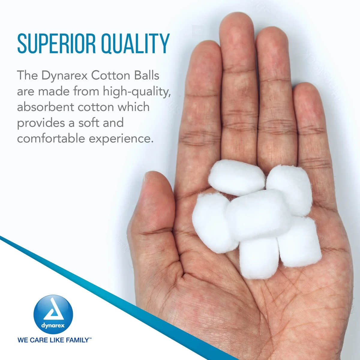 Dynarex Cotton Ball, Medium, 2000ea/bg, 2bgs/cs (4000 Count)