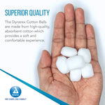 Dynarex Cotton Ball, Medium, 2000ea/bg, 2bgs/cs (4000 Count)