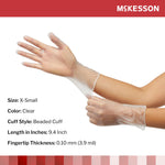 McKesson Vinyl Exam Gloves — Extra Small / Box of 150