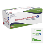 Dynarex Alcohol Prep Pad - Sterile, Large, 100/bx, 10bxs/case (1000 Count)