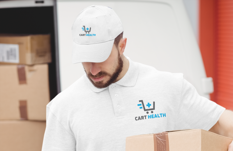 Cart Health warehouse working packing an order