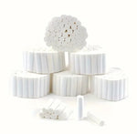 1 1/2" Length Cotton Rolls 5/16"(#1 SM), 3/8"(#2 MD) 2,000pcs/box and 1/2"(#3 LG) 450pcs per box