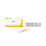Dynarex Sheer Plastic Adhesive Bandages Sterile, 3/4" x 3"	- 16ea/bx, 100bxs/cs (1600 Count)