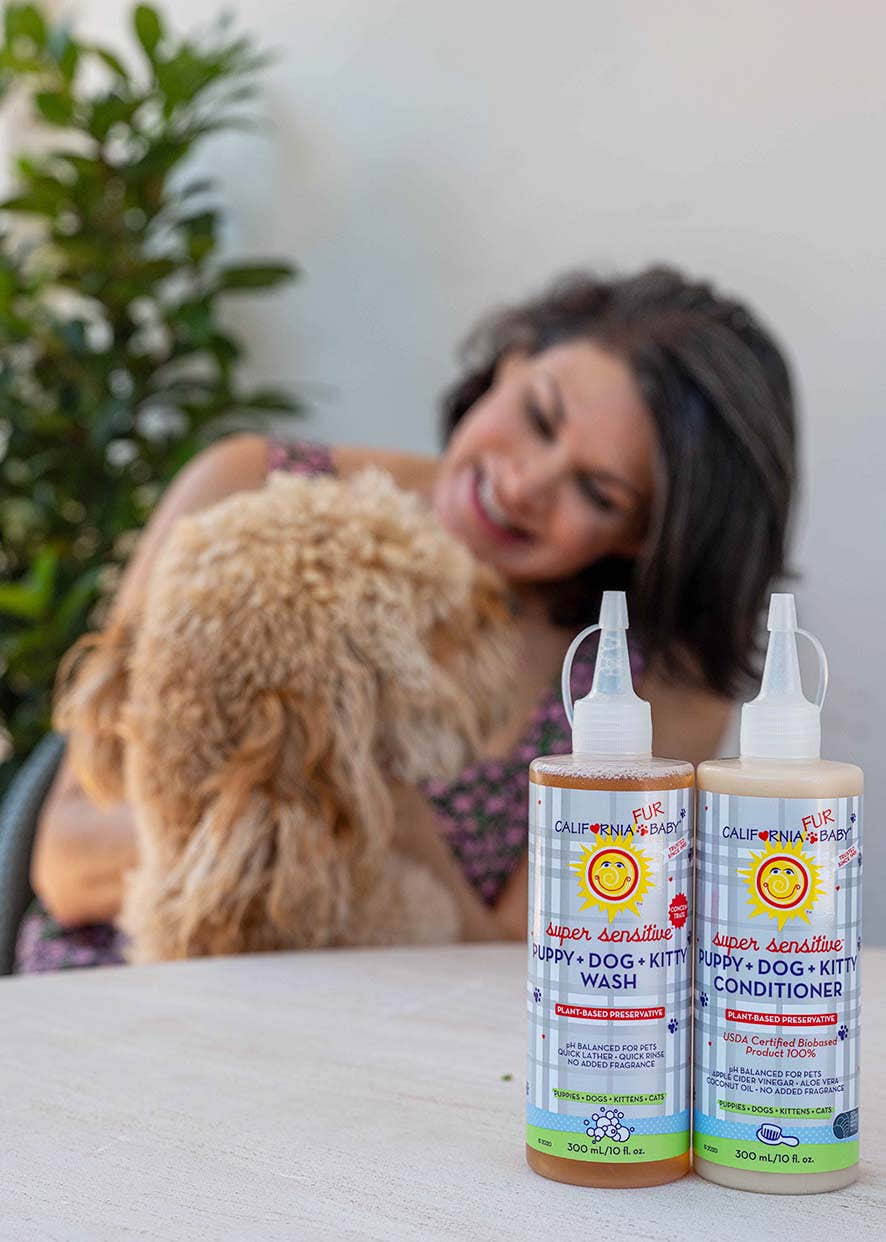 (No Fragrance) Super Sensitive™ Puppy + Dog + Kitty Wash & Conditioner Set