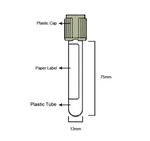 Gray Top 13x75mm, 4ml, PET (Glucose Tube)