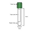 Heparin Tube Lithium Green Top 13x75mm, 4ml, PET