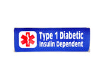 Type 1 Diabetic Backpack Strap - Car Seat Strap Cover - Window Decal Set