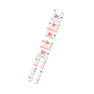 Holly Jolly Ribbon InPen - Smart Insulin Pen Sticker - Pump Peelz