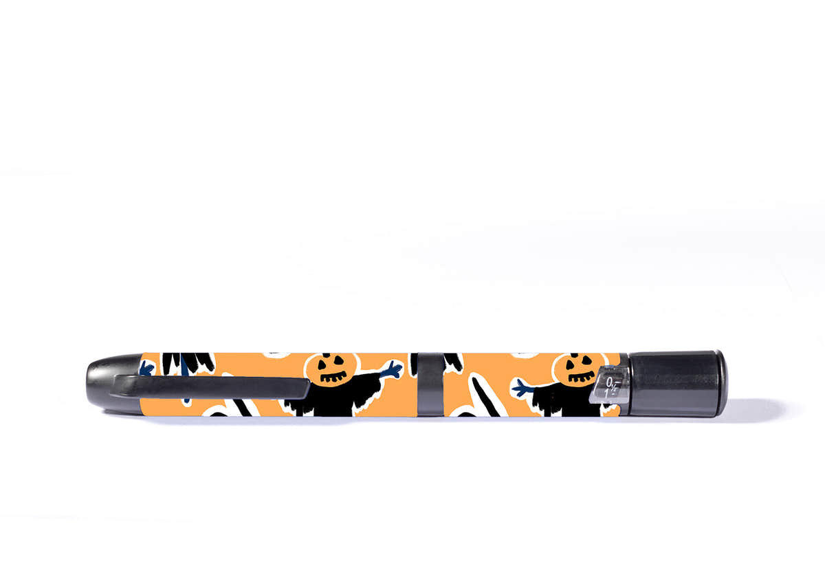 Pumpkin Boo InPen - Smart Insulin Pen Sticker - Pump Peelz